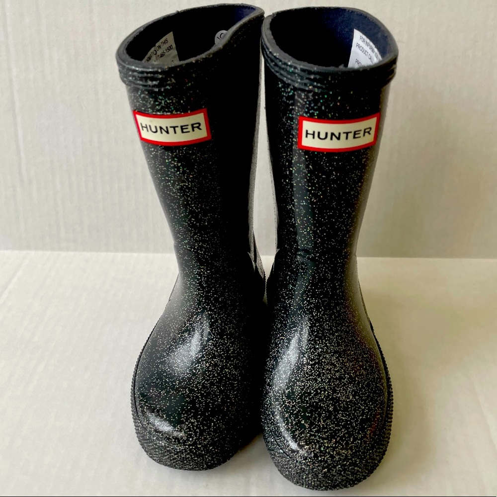 HUNTER Kids First Classic STARCLOUD Boots (Toddler) Black Size US 8 (UK 7)